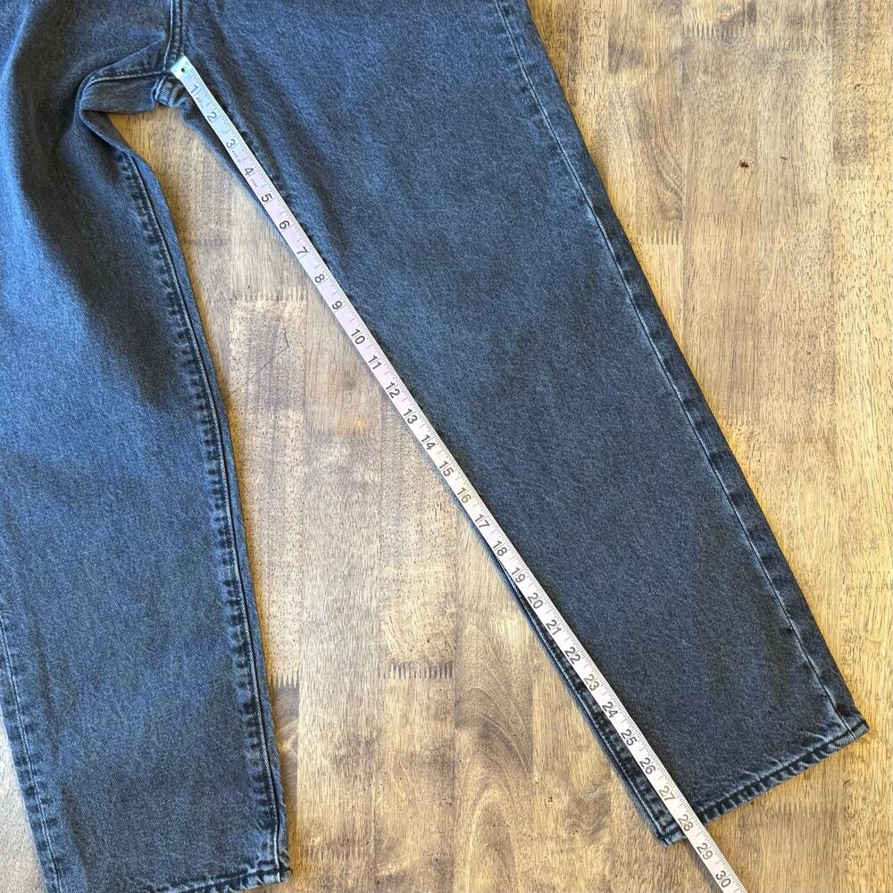 Abercrombie & Fitch Jeans Loose Authentic Rigid Denim High Rise Black Women’s 29 - Picture 5 of 9
